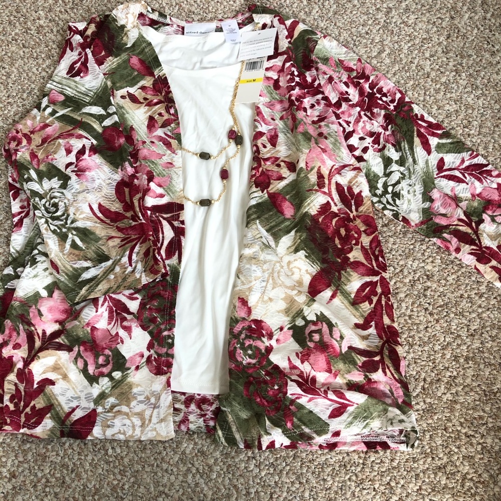 3/4 sleeve twinset by Alfred Dunner